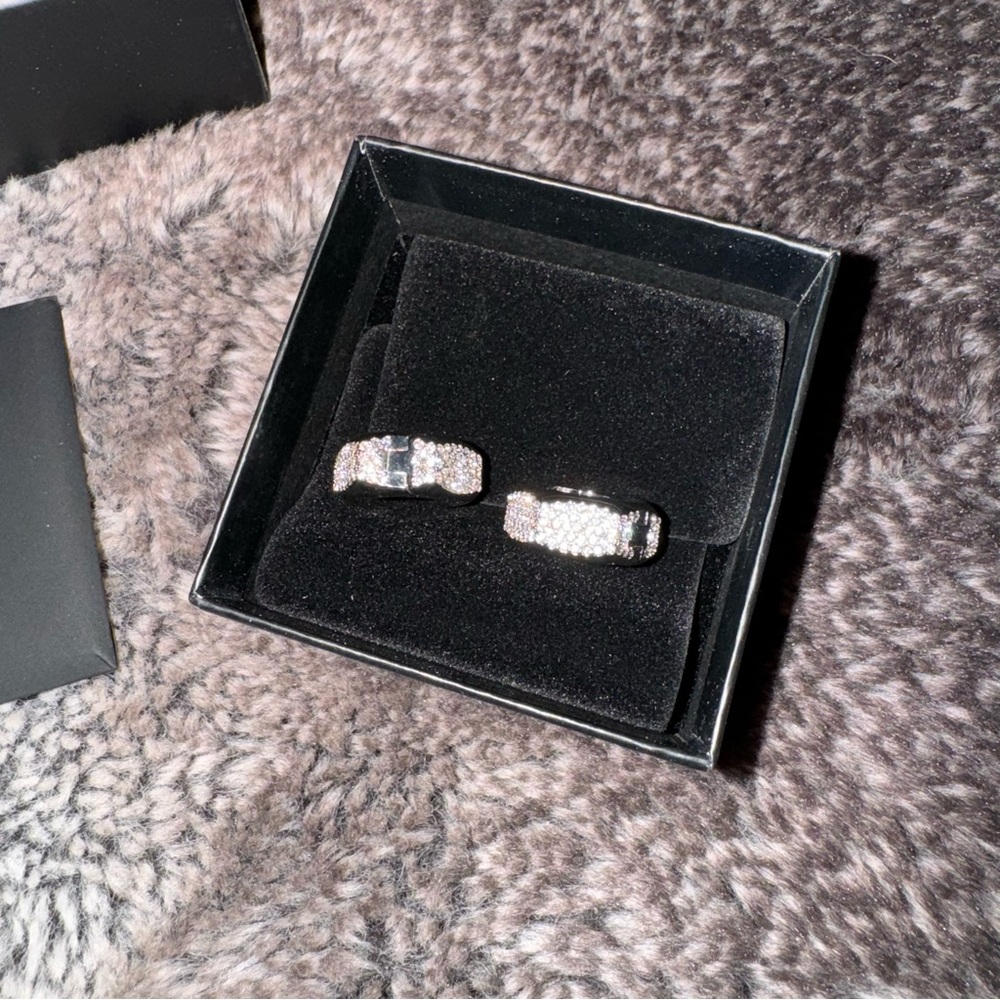 Versace Silver & Crystal Earrings - Picture 5 of 8